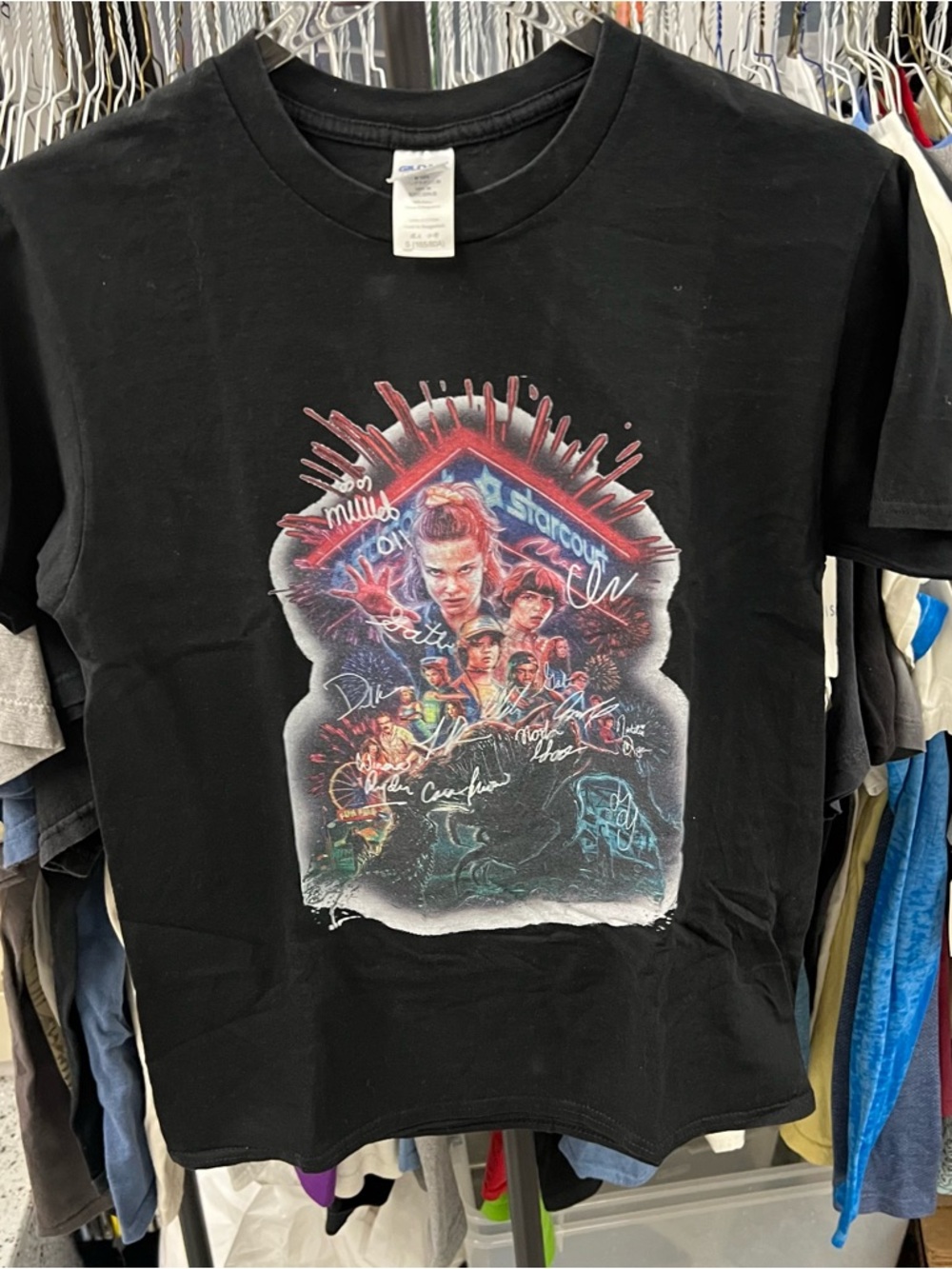 Stranger Things Poster Graphic T-shirt Unisex Sz S *EUC*